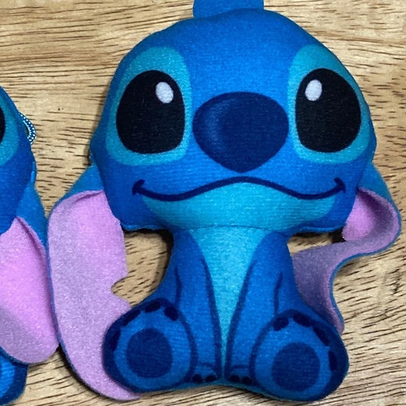 2022 Disney Sittin' Stitch 4" Mini Plush w/ Hanger Stuffed Animal Toy Set of 2 - Picture 3 of 6